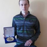 Jakub Kubovčák - ocenenie SOŠ Stará Turá 2013 - Plaketa J. A. Komenského 
